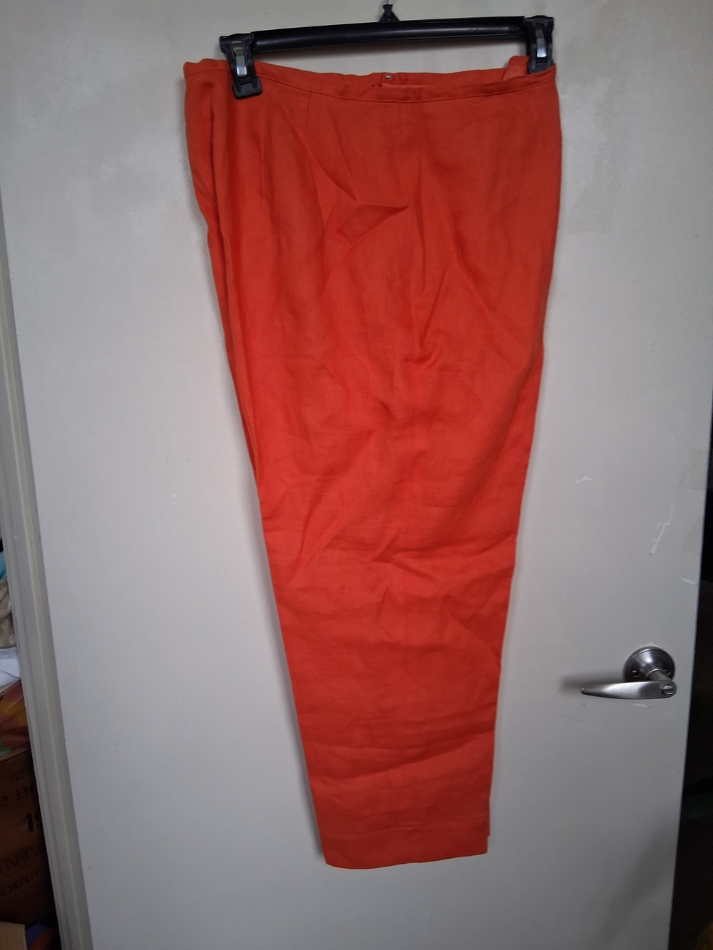 SUMMER SALE Talbots Orange Irish Linen Pants